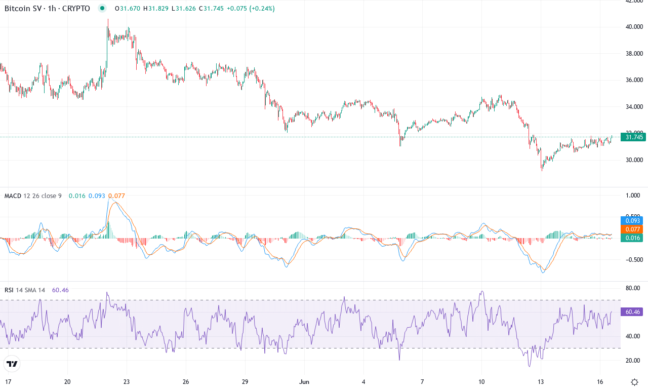 Bsv price chart