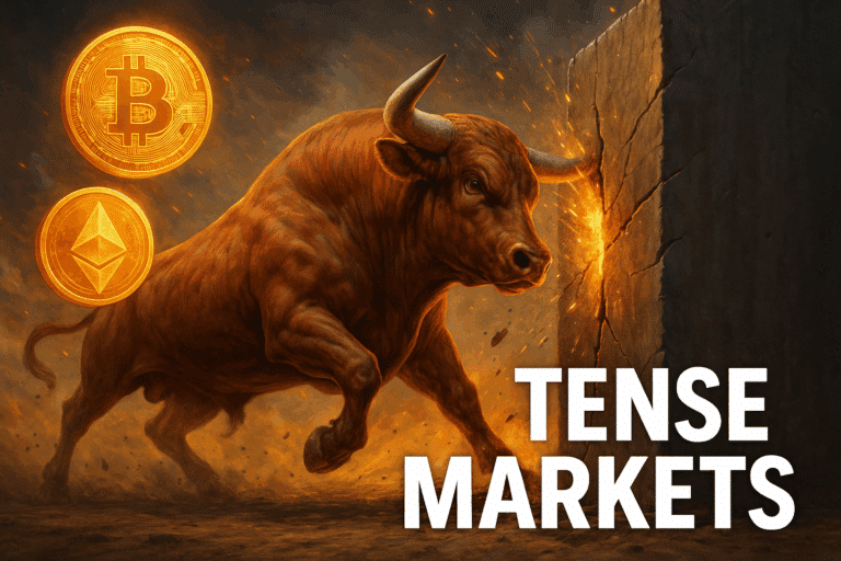 Bitcoin and ethereum bulls face make-or-break moment as 1k and . 8k barriers tighten