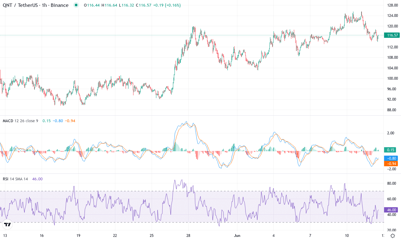 Qnt price chart