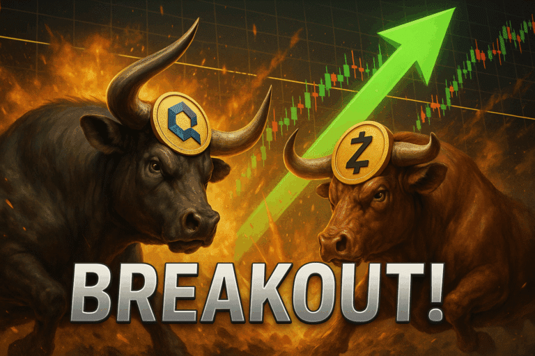 Quant and zcash bulls charge major resistance zones as explosive momentum meets pivotal breakout triggers