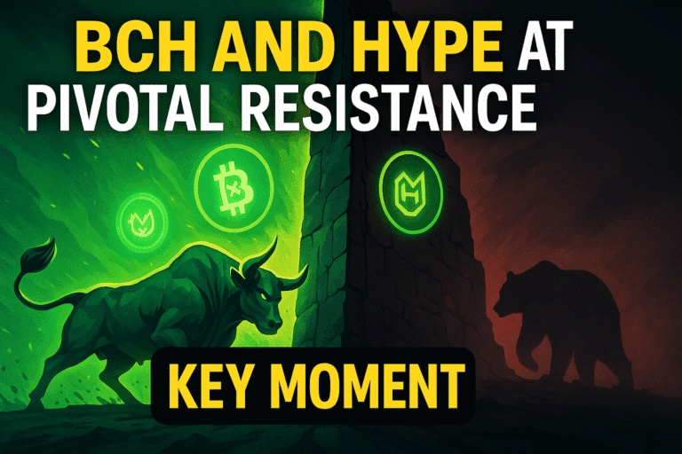 Bch and hype teeter at pivotal resistance as bulls eye explosive breakouts or painful reversals