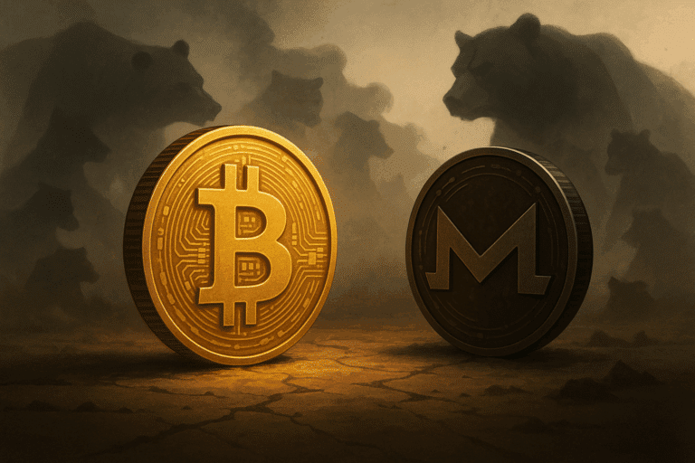 Bitcoin and monero face showdown as bears tighten grip near pivotal support