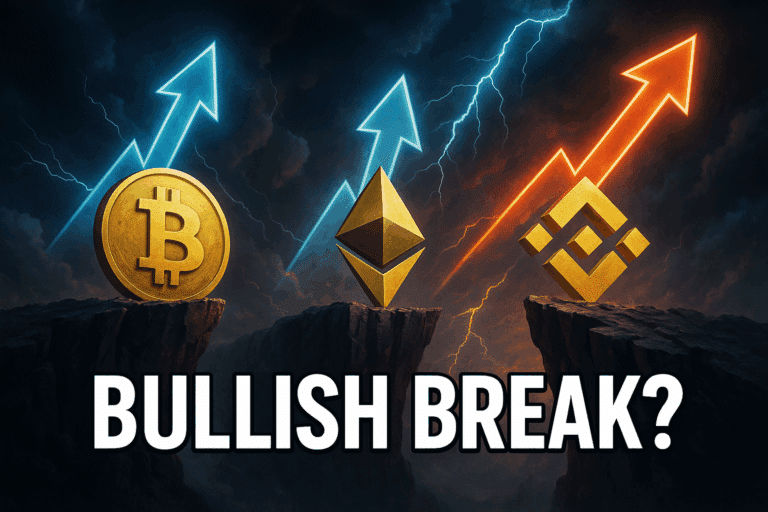 Bitcoin, ethereum, and bnb poised at critical resistance as bulls test their limits
