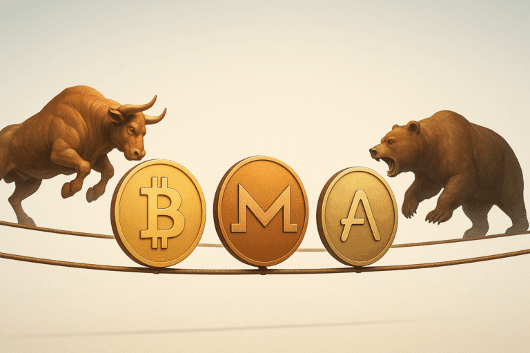 Bitcoin, monero, and aave hang on key supports as bulls and sellers plot their next move