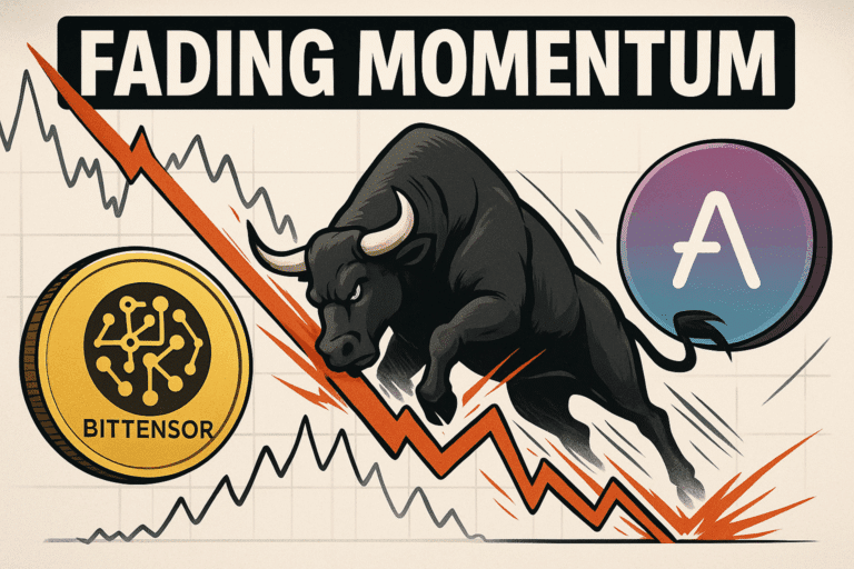 Bittensor and aave perched at crucial levels as bulls battle fading momentum