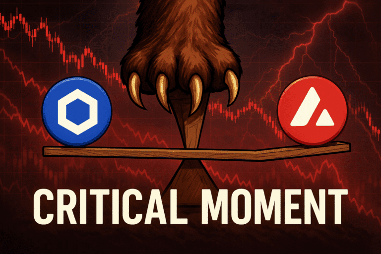 Chainlink and avalanche hang in the balance as bears tighten grip on make-or-break support