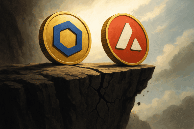 Chainlink and avalanche teeter on cliff edge as oversold bears threaten fresh volatility