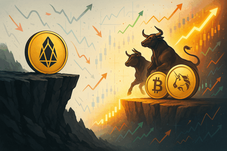 Eos stares down breakdown while bch and uni bulls test breakout nerve amid mounting volatility