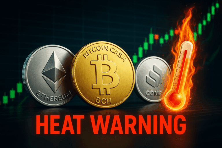 Eth, bch, and comp rally intensifies as overheated signals hint at unseen reversal