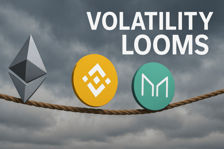 Ethereum, bnb, and maker teeter at major inflection points as volatility threatens sudden breakout or collapse