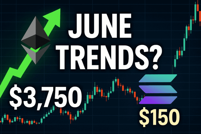 Ethereum bulls eye ,750 breakout as solana teeters on 0 line—which trend will define june