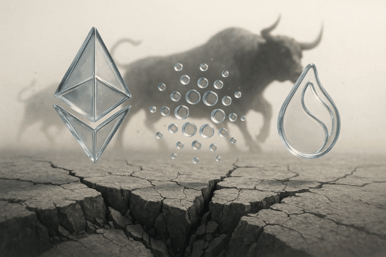 Ethereum, cardano, and sui test fragile support as bulls face momentum squeeze