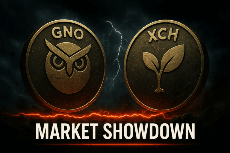 Gno and xch fight for survival as bearish momentum threatens critical support