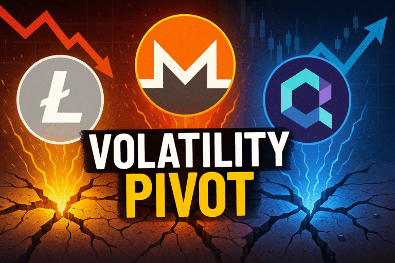 Litecoin monero and quant shred support zones as bulls and bears brace for volatility pivot