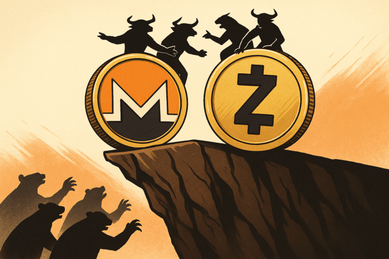 Monero and zcash tread critical supports as sellers circle—will bulls flip the script or crack under pressure