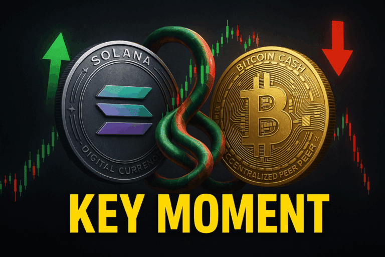 Solana and bitcoin cash coil at key turning points as bulls eye breakout or bull trap
