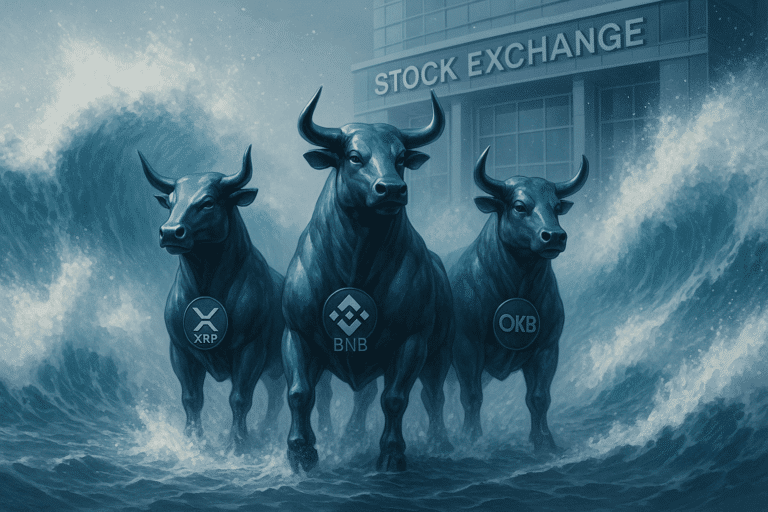 Xrp, bnb, and okb brace for turbulence as bulls fight to reclaim key support