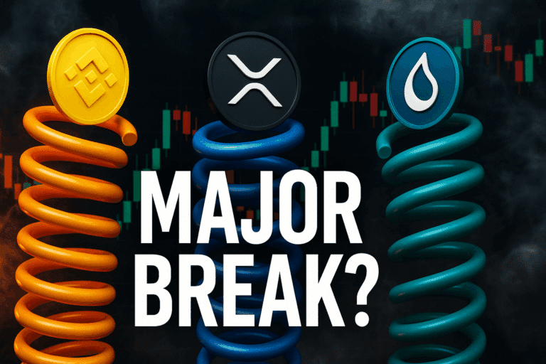 Xrp, bnb, and sui coil at crucial levels as volatility teases a major break